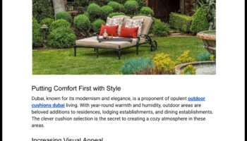 Garden Grandeur: eleganti akcenti jūsu āra telpai